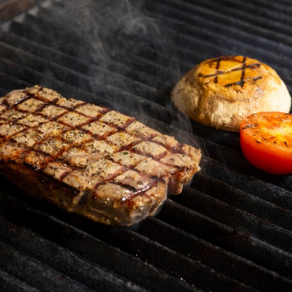 food on grill
