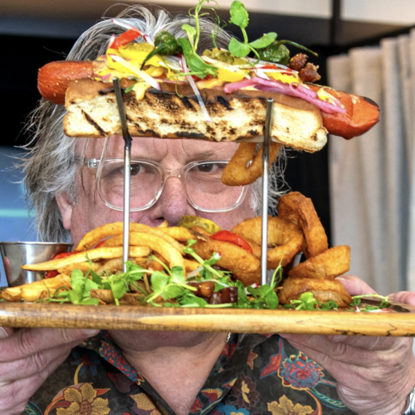 chef with food