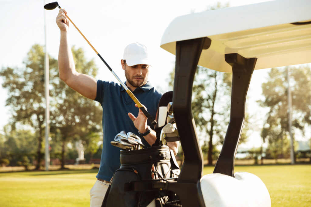 golfing
