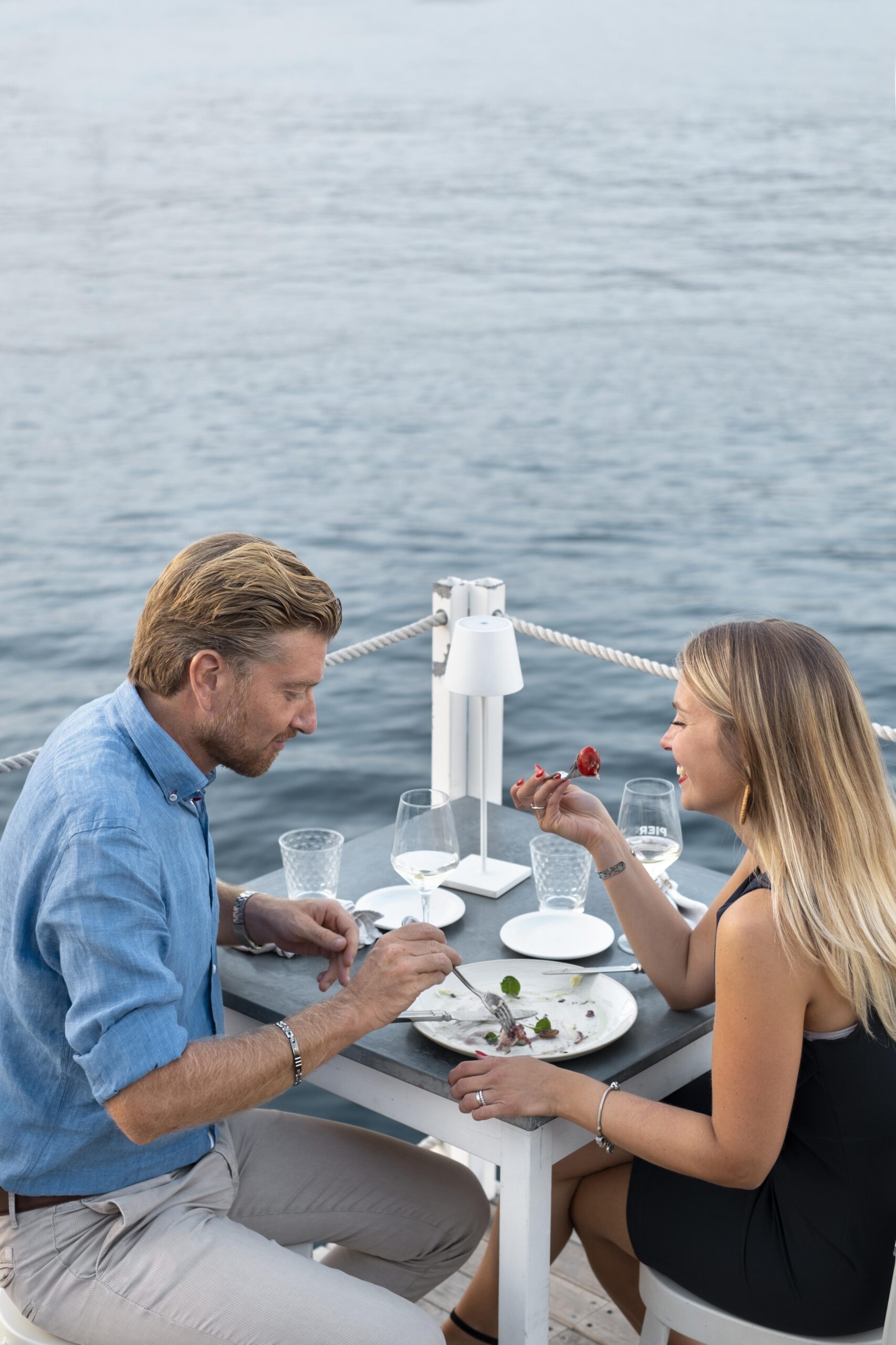 couple dining